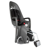 Hamax Zenith Relax child bike seat with adjustable recline and suspension, mounted on a bicycle for comfortable riding.