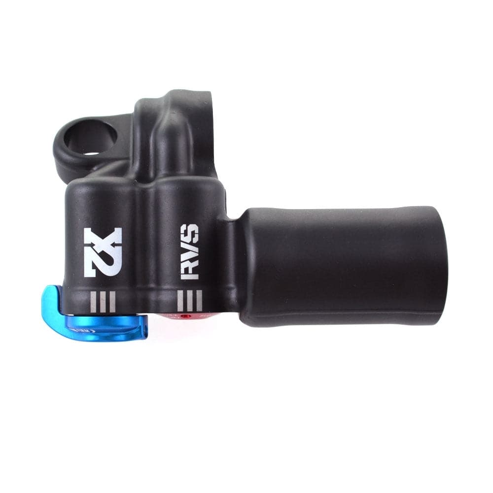 Fox Shock DHX2 F-S 2-Position Adjustable Eyelet Assembly replacement component for Fox shock absorbers, shown in close-up image.