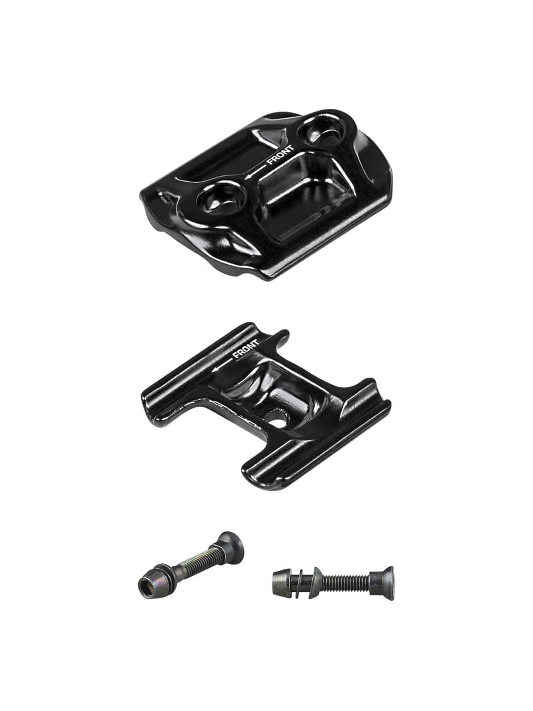 Bontrager Line Dropper Saddle Clamp Kit in black for 36.4mm seatpost, showing the clamp and mounting hardware.