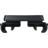 Black Basil MIK carrier plate for bike luggage carriers, compatible with 100-170mm width, designed for bike accessory mounting.