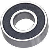 M Part 6001 2RS cartridge bearing for bicycle hubs and wheels, showing the compact 12x28x8 size and rubber seals.