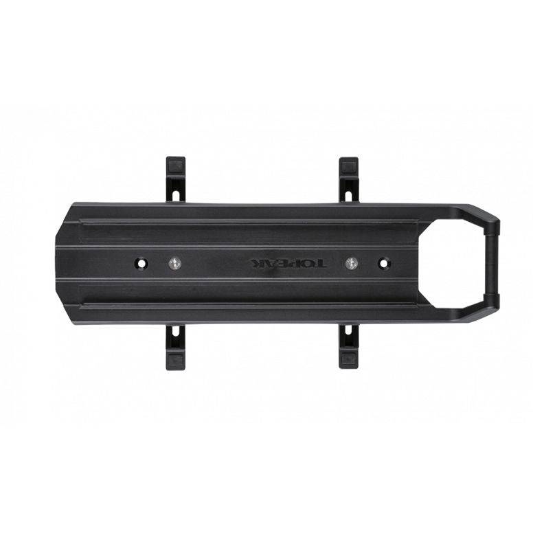 Topeak Omni QuickTrack Large Black Adapter for MTX and RX trunk bags on rear racks, accessory for bike storage.