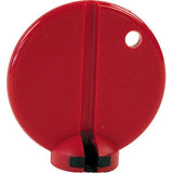 M Part Spokey red spoke wrench for Euro and US 3.25mm nipples, precision workshop tool for bike wheel maintenance.
