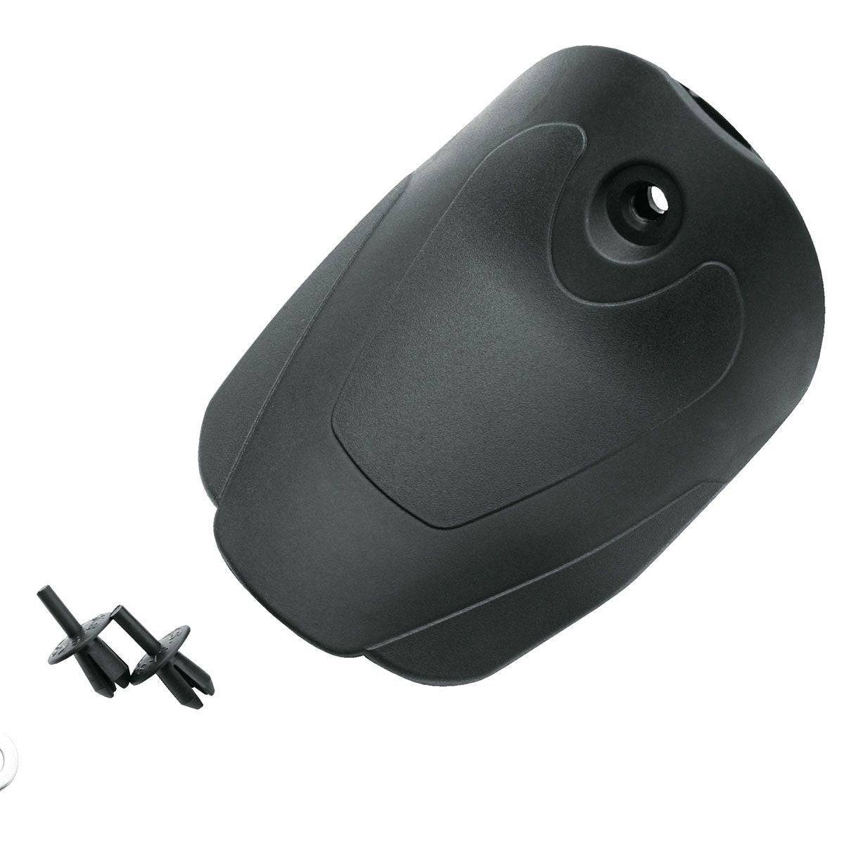 SKS Spoiler Pro mudguard extension attached to a bicycle tire, providing durable protection for 50-60mm tires.