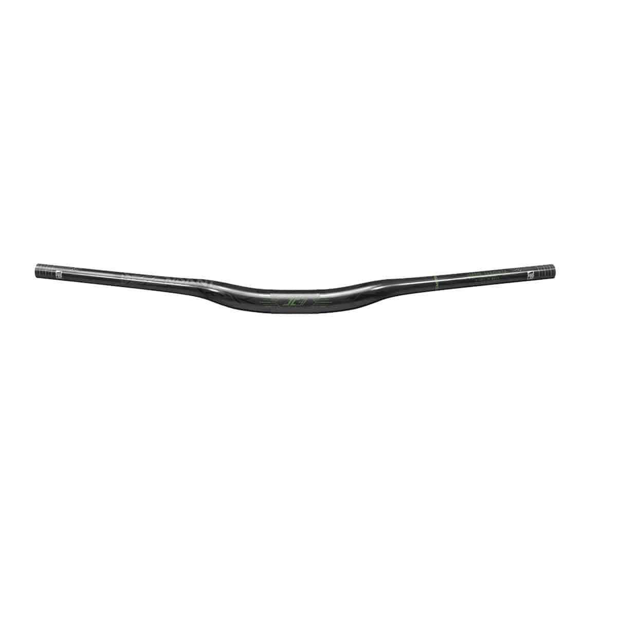 TRUVATIV Handlebar Descendant CoLab Clementz Carbon Riser 35mm clamp,760mm width, 20mm rise: BLACK/GREEN 760MM | Swinnerton Cycles