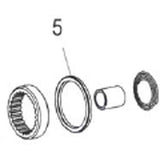 DT Swiss seal for ratchet freehub body and hub shell, compatible with 180, 240, and 350 models, shown in close-up image.