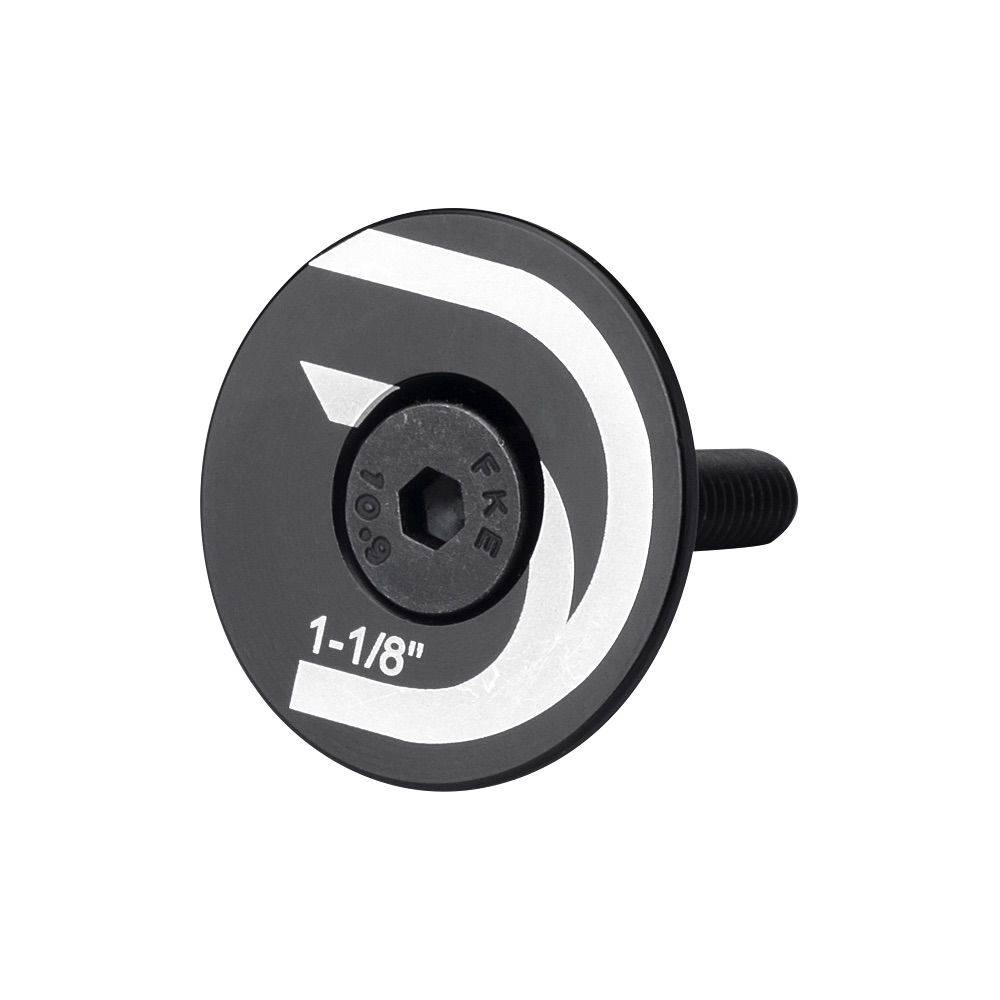 Deda Elementi flat top bike stem cap with M6 bolt, bike component accessory for stem spares and maintenance.