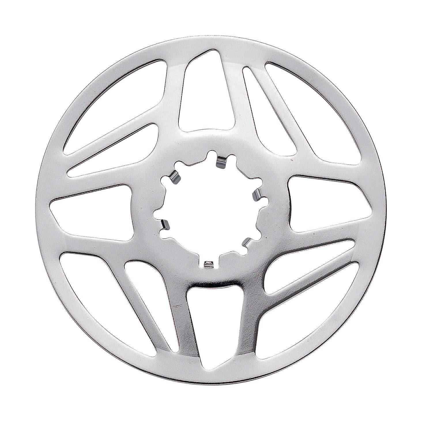 FSA Bosch ebike steel chainguard in black and silver, designed for 15T belt drive systems, showing the protective cover.