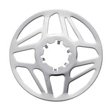 FSA Bosch ebike steel chainguard in black and silver, designed for 15T belt drive systems, showing the protective cover.