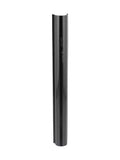 Black Trek cargo box steerer tube cover and headtube protector for bikes, showing its durable plastic design.