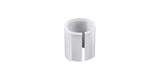Bontrager Drop Line 10mm seatpost travel reducer for 30mm x 25.07mm bike seatposts in white, component part for bike adjustments.