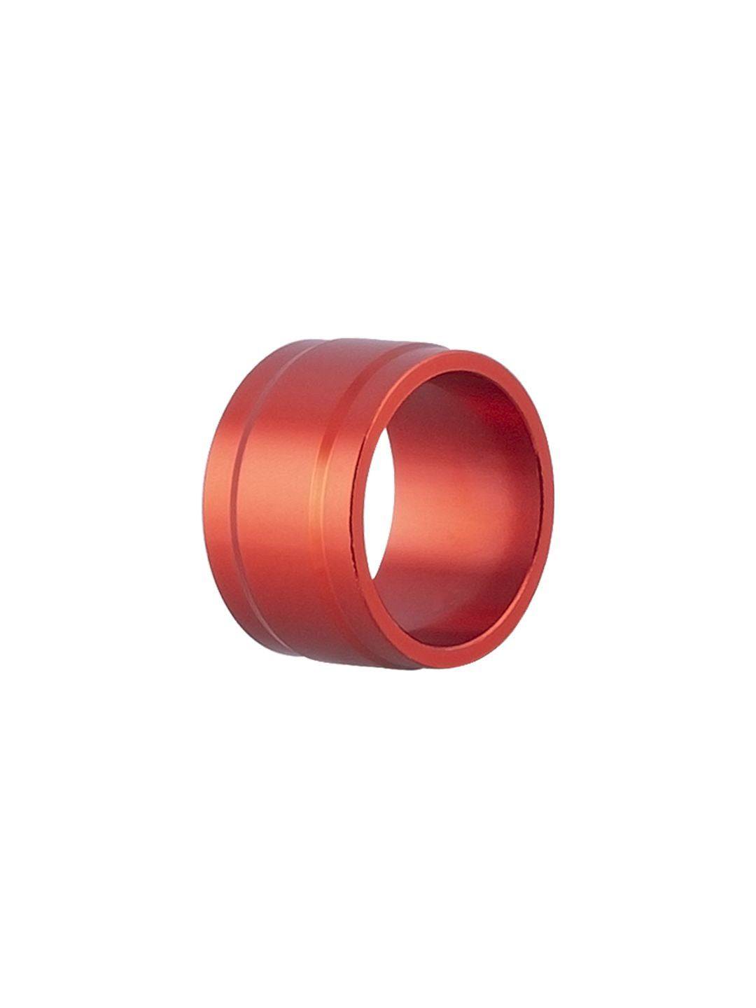 Bontrager Ratchet EXP 15mm x 15mm spacer for DT Ratchet EXP hubs, shown in red, used in bicycle wheel components.