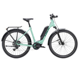 Trek Allant+ 5 Lowstep electric hybrid bike with comfortable step-through frame and pedal assist for urban and recreational riding