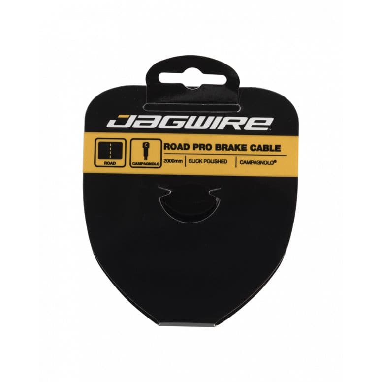 Jagwire Pro Road Brake Cable - Polished Slick S'less - Campag Silver 2000mm Campagnolo | Swinnerton Cycles