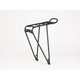 Black M Part Tour AVS Sport rear pannier rack with reflector for 700c bikes, designed for secure bike luggage attachment.