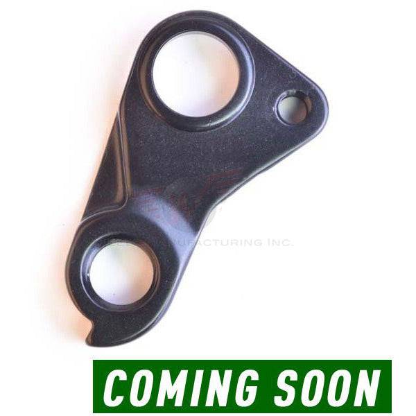 Wheels Manufacturing CNC machined aluminum derailleur hanger dropout for bicycle components, replacement part with precise construction.