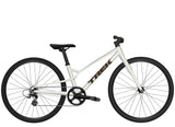 Trek Wahoo 24 Path kids mountain bike with child-friendly trigger shifters, suitable for trail riding, black and red frame.