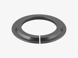 Silver Trek Rail 29 headset reducer crown adapter from 1.8" to 1.5" for bike components, compatible with Trek mountain bikes.