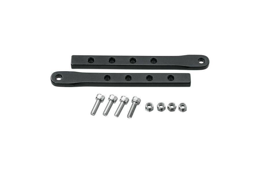 Topeak adjustable telescopic legs for Super Tourist and Uni Explorer non-disc racks, black bike rack accessories.