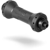 DT Swiss 180 Straight Pull Front Hub with 100mm quick release, 20 black holes, bicycle wheel component.