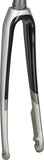 Trek 2019 Domane SL6 disc fork replacement component for road bike steering, showing close-up of the fork in black with disc brake mount.