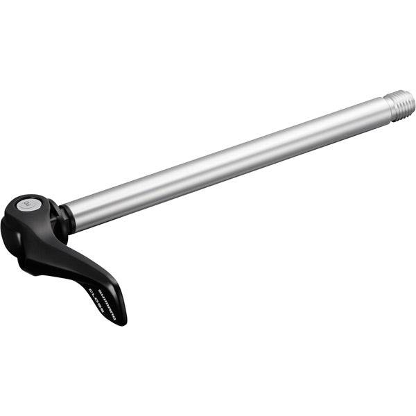 Shimano AX-MT500 E-Thru Rear Axle 157x12mm for 12mm hubs, black metal bike component with threading for mountain bike use