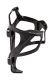 Colnago BC02 carbon bottle cage in gloss black with silver logo, designed for cycling accessories and bottle holding.