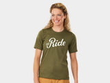 Trek Evoke women's mountain bike tech tee jersey, breathable cycling shirt with moisture-wicking fabric and athletic fit.