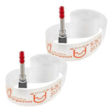 Effetto Mariposa Caffelatex tubeless rim strip with valves for 26-29 inch bike wheels, showing the rim strip and valve components.