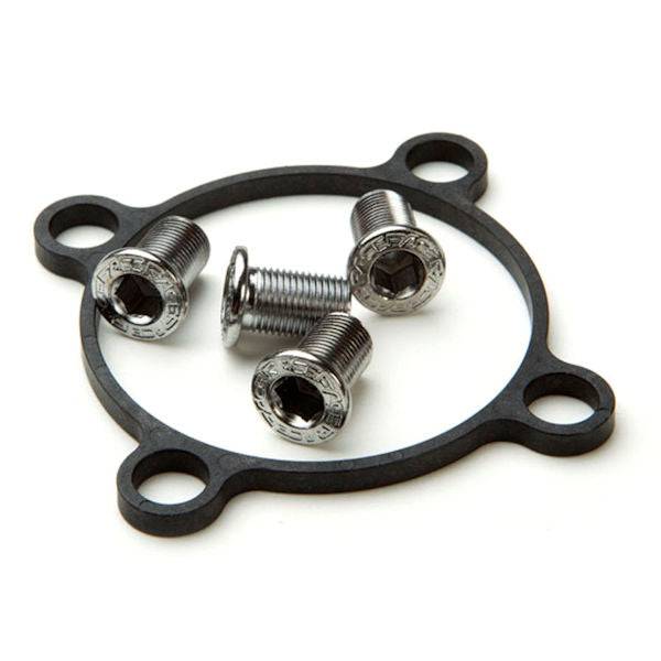 Race Face Granny Ring Spider Kit with bolts for DH and FR X-Type cranksets, showing the black spider and mounting hardware.