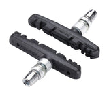 BBB BBS-16 TriStop solid black Shimano V-brake pads, durable bicycle brake components with two pairs for reliable stopping power
