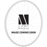 Black M Part Wheels hybrid rear quick release wheel for 700c bikes, compatible with 6/7 speed systems.