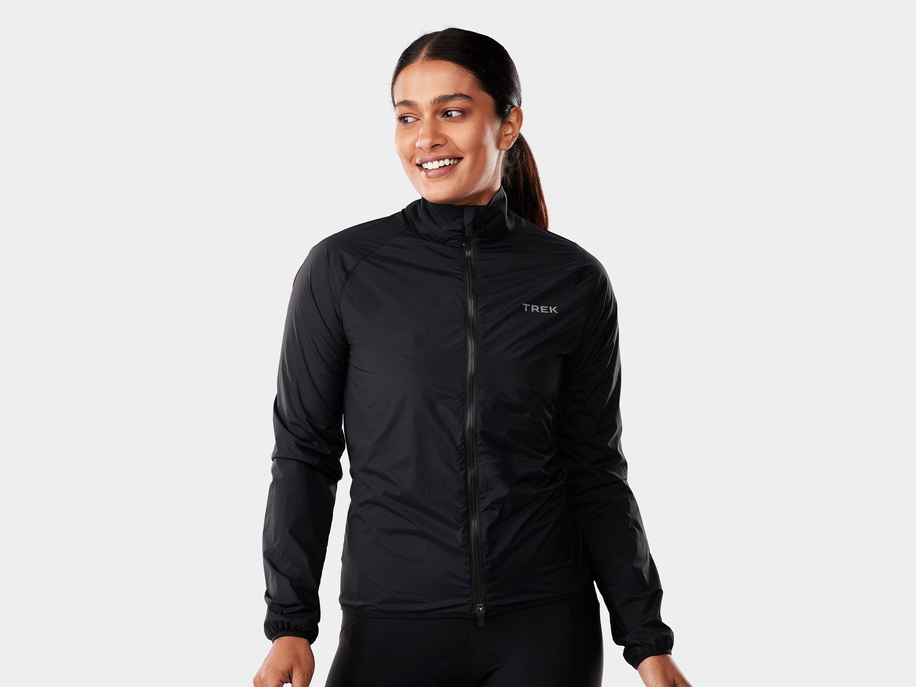 Trek Circuit Women's lightweight wind-resistant cycling jacket, packable and perfect for outdoor riding in wind and mild weather.