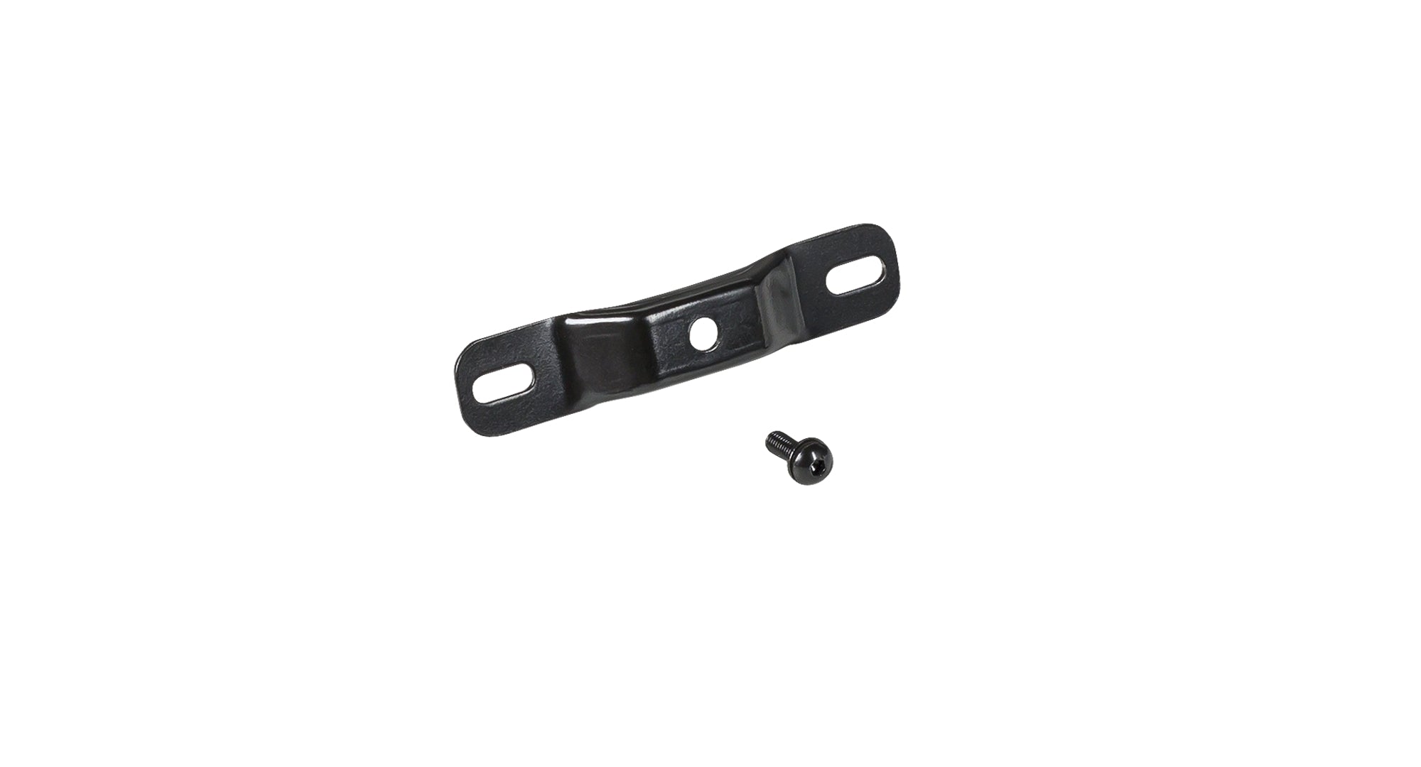 Trek Powerfly+ black fender bracket for mudguard support, durable component for e-bike protection and accessories.