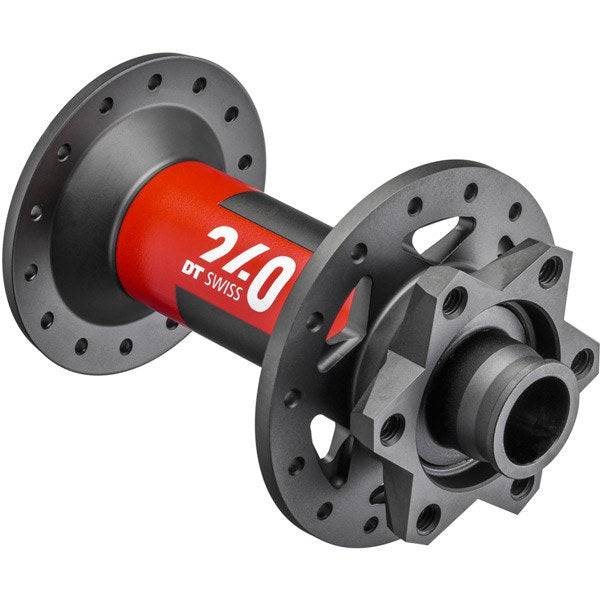 DT Swiss 240 Classic front disc hub in black, 6-bolt, 110x15mm boost, 32-hole mountain bike component with precision engineering
