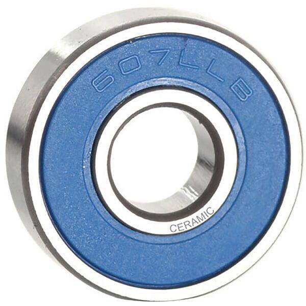 M Part ceramic bearing 607 LLB for bicycle hubs and wheels, ABEC-5, with 7x19x6 dimensions, shown in a close-up image.