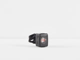 Trek Flare RT rear bike light in black, compact LED safety light attached to a bicycle for visibility during night riding.