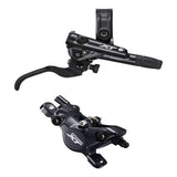 Shimano Deore XT hydraulic post mount caliper brake lever set for mountain bikes, featuring durable construction and ergonomic design.