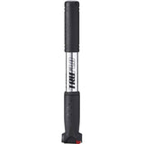 Truflo Micro 4 Mini Bike Pump with Flexi Head for Presta and Schrader valves, compact cycling accessories.