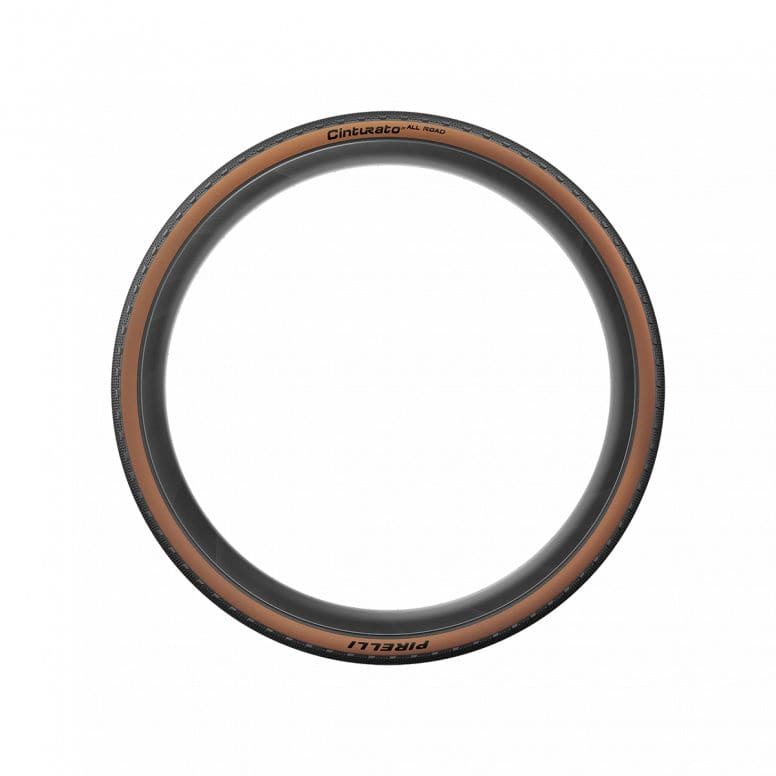 Pirelli Cinturato All Road gravel tire with tubeless-ready design for mixed terrain and off-road riding.