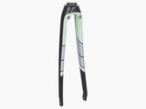 Trek 2018 Domane SL Women's 700C road bike fork, precision steering component, black with Trek branding visible.