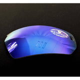 Mirrored replacement lenses for BZ Optics cycling sunglasses, showcasing their reflective surface and fit for sports eyewear.