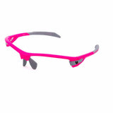 BZ Optics PHO frame replacement for cycling glasses, black lightweight frame with clear lenses, designed for BZ Optics cycling eyewear.