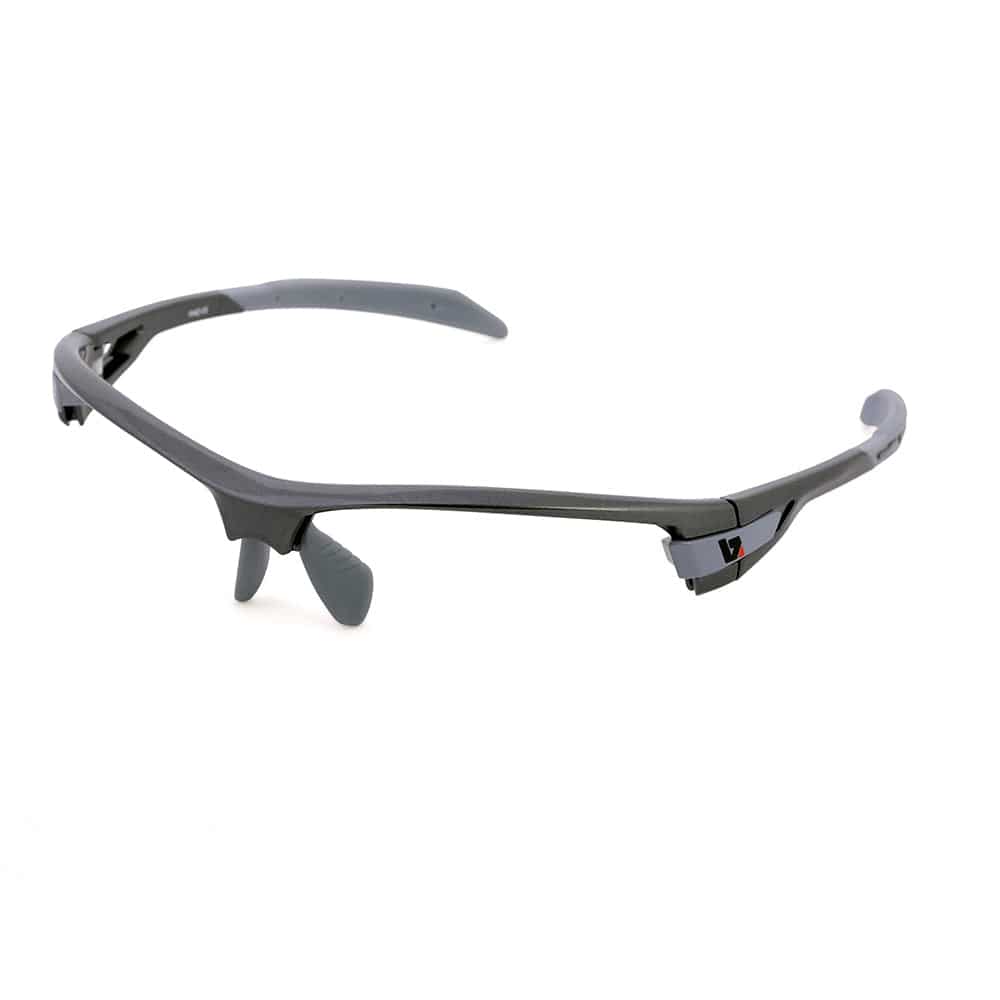BZ Optics PHO frame replacement for cycling glasses, black lightweight frame designed for comfortable riding.