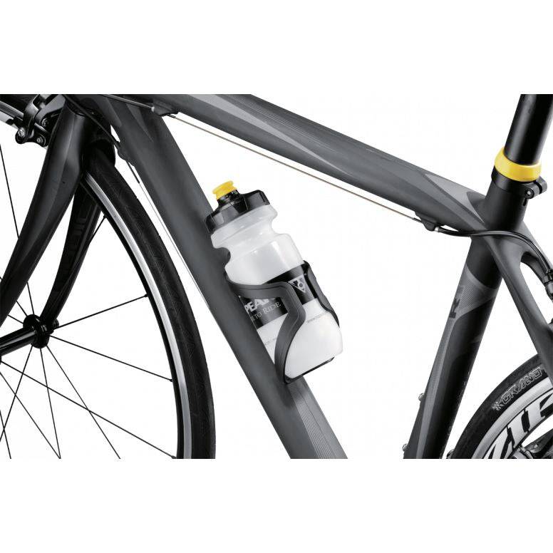 Topeak Shuttle Cage black water bottle cage with easy mounting system, durable bike accessory for secure bottle storage