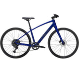 Trek FX 3 hybrid bike 2025, versatile commuter and fitness bicycle, black frame with ergonomic handlebars and sporty design.