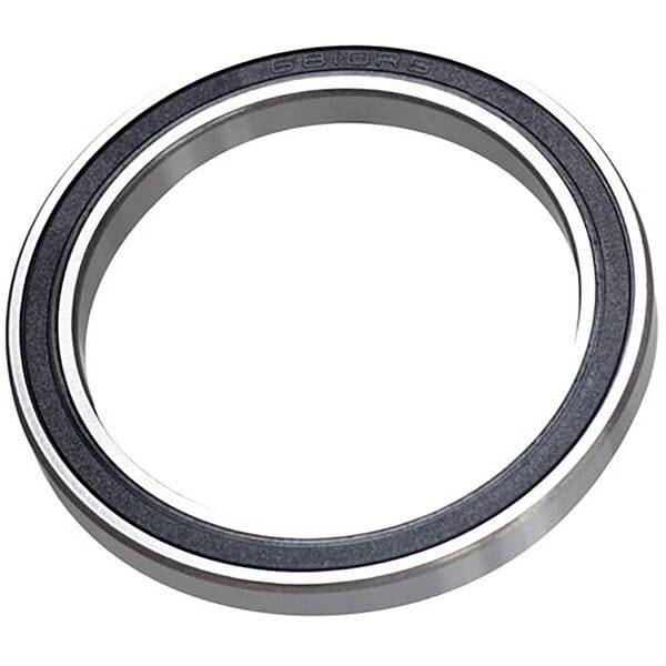 M Part 6810 2RS cartridge bearing for bicycle hubs and wheels, showing the small metal bearing with rubber seals on each side