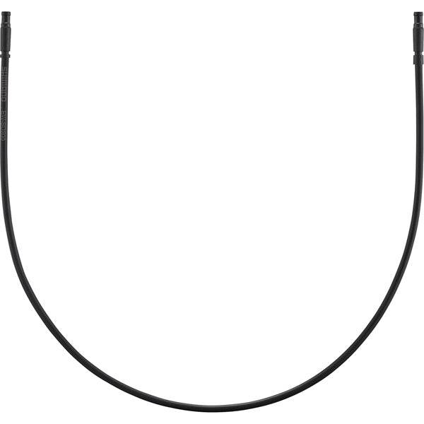 Shimano E-Tube Di2 EW-SD300 cable for STEPS EP8 e-bike shifting system, black, shown with connectors and flexible cable length.