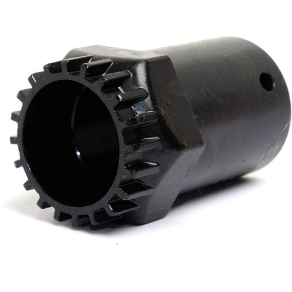 Shimano Workshop UN66 cartridge bottom bracket cup installation tool for socket drive, used for bicycle maintenance and assembly.