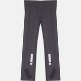 HUMP waterproof reflective unisex overtrousers with adjustable fit, shown in black fabric with reflective stripes for visibility.